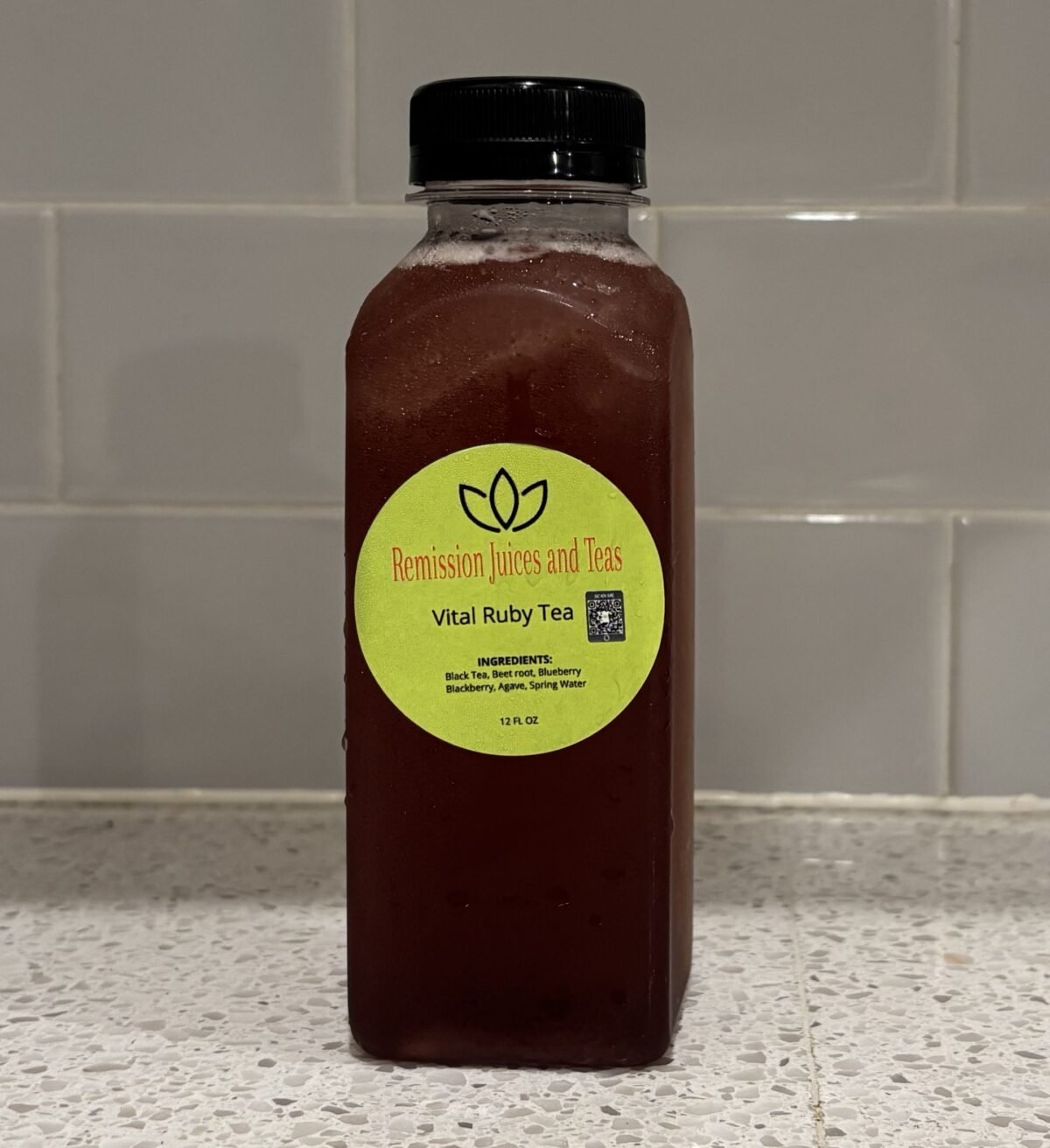 Vital Ruby Tea - Beet-root powder, Strawberries, Blueberries, Agave, Spring Water